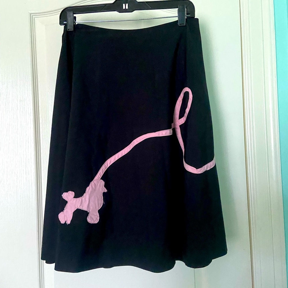 Express Black and Pink Poodle Skirt